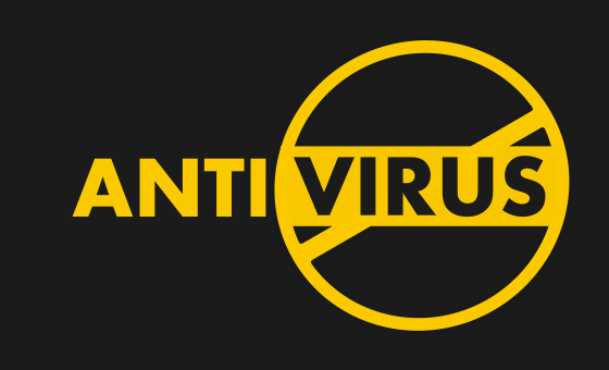 Anti virus sign with a cross through the word virus