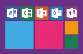 Microsoft Office icons on display
